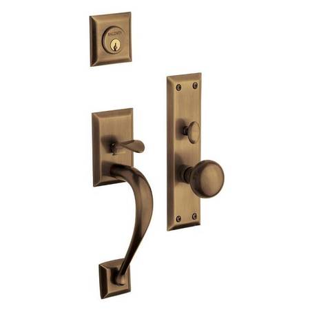 BALDWIN ESTATE Entry Handlesets Antique Brass 6571.050.ENTR