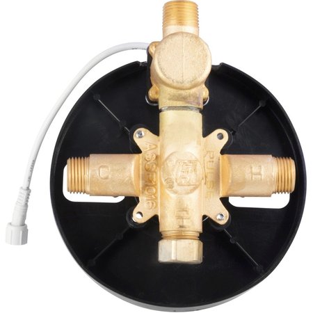 Pulse Showerspas Led Trutemp Pressure Balance Valve W/Oil-Rubbed Bronze Trim Kit, Mounting Type: Wall 3004-RIV-PB-ORB