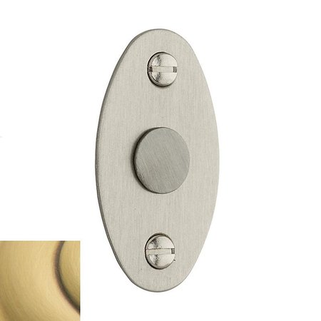 BALDWIN Estate Satin Brass with Brown Faceplates 0416.060