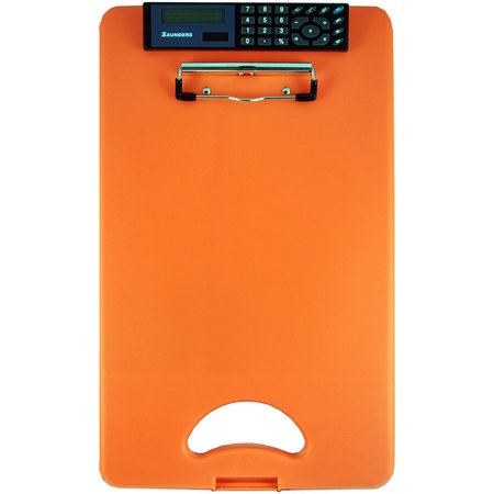 Zoro Select 8-1/2" x 11" Portable Storage Clipboard 1", Orange 00543