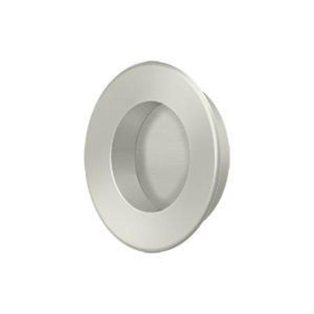 DELTANA Round Flush Pull Satin Nickel 1-7/8" FP178U15