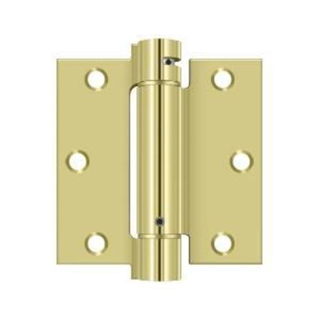 DELTANA Bright Brass Spring Hinge DSH35U3