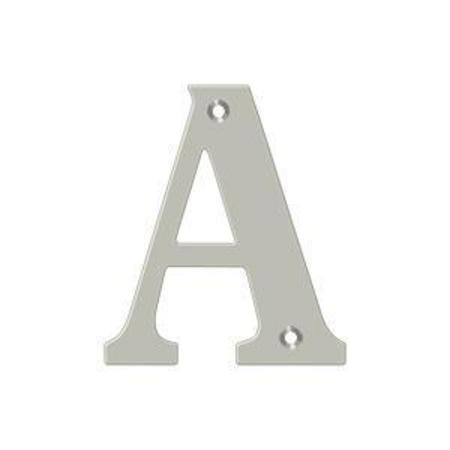 DELTANA Residential Letter A Satin Nickel 4" RL4A-15