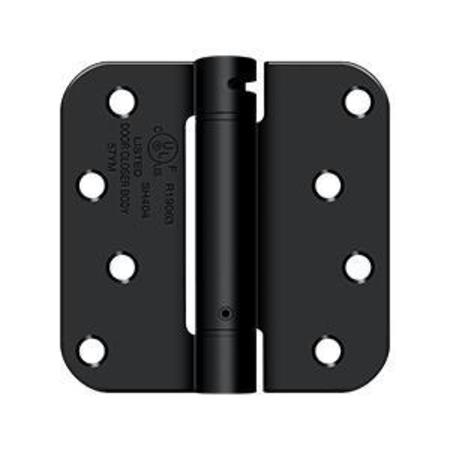 DELTANA Black Spring Hinge, Holes per Leaf: 4 DSH4R51B