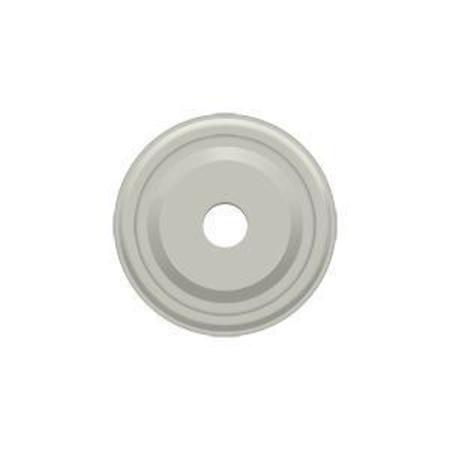 DELTANA Base Plate For Knobs, 1" Diameter Satin Nickel BPRC100U15