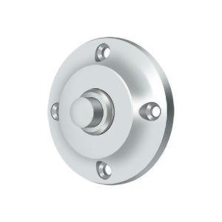 DELTANA Bell Button, Round Contemporary Bright Chrome BBR213U26