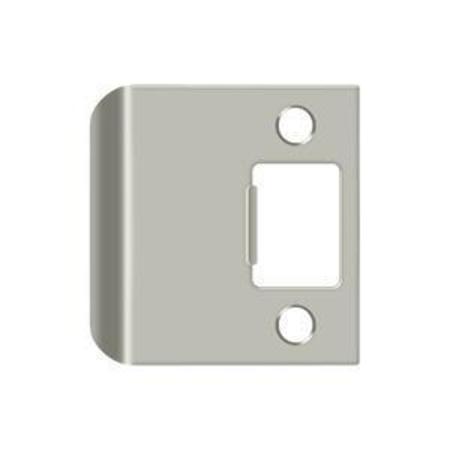 DELTANA Extended Lip Strike Plate, 2-1/4" Overall Satin Nickel SPE225U15