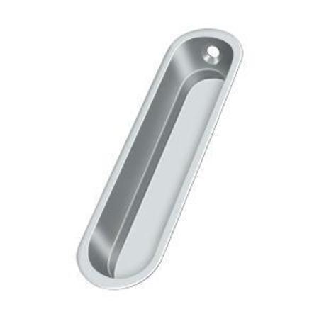 DELTANA Flush Pull, 4" X 1" X 1/2" Bright Chrome FP828U26