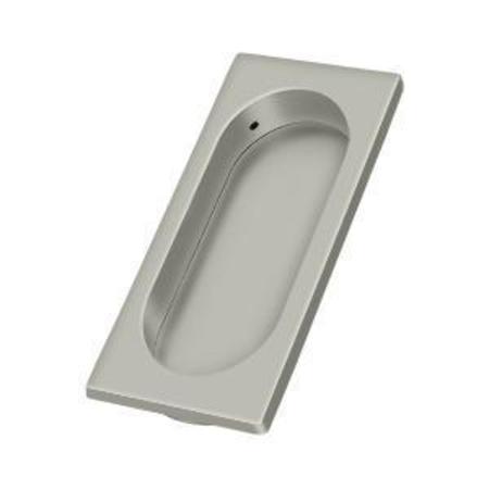 DELTANA Flush Pull, Large, 4" X 1-5/8" X 3/8" Satin Nickel FP4134U15