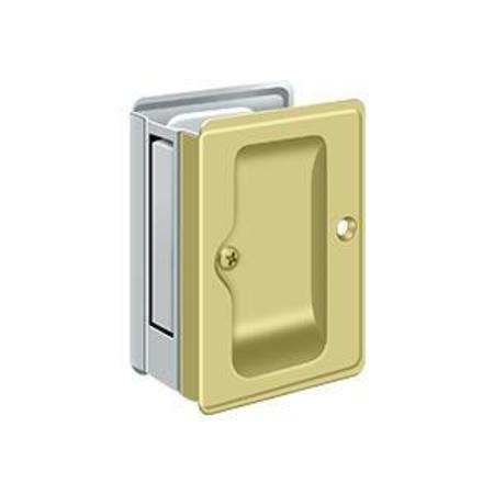 DELTANA Hd Pocket Lock, Adj, 3-1/4" X 2 1/4" Pass Bright Brass X Bright Chrome SDPA325U3/26