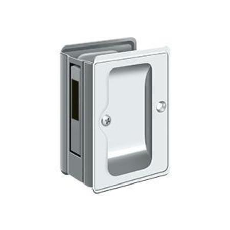 DELTANA Hd Pocket Lock, Adj, 3-1/4" X 2 1/4" Sliding Door Rcvr Bright Chrome SDAR325U26