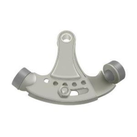 DELTANA Hinge Pin Stop, Hinge Mounted, Adjustable Satin Nickel HPA69U15