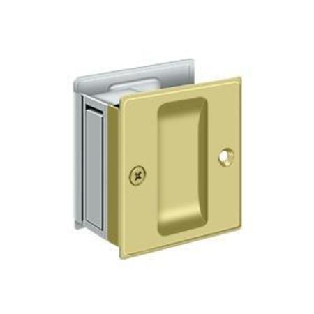 DELTANA Pocket Lock, 2-1/2" X 2-3/4" Passage Bright Chrome SDP25U26