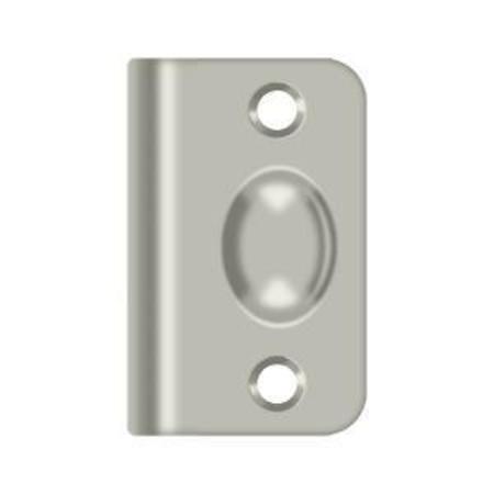 DELTANA Strike Plate For Ball Catch And Roller Catch Satin Nickel SPB349U15