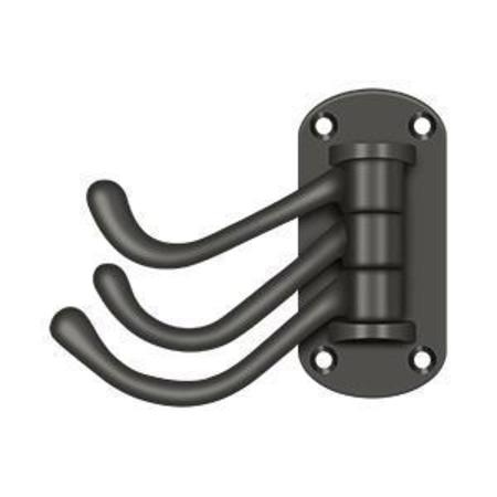 Deltana Triple Swivel Hook, Heavy Duty, 4" Projection Oil Rubbed Bronze TSH40U10B