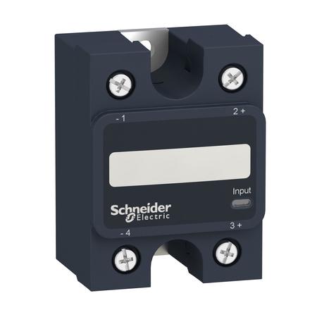 SCHNEIDER ELECTRIC Single phase relay, Harmony Solid State Relays, 40A, panel mount, DC switching, thermal pad, input 3.5 to 32V DC, output 1 to 150V DC SSP1D440BDT