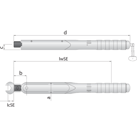 Gedore Torque Wrench Dremometer, B-Se A+S 9X12 7481-01