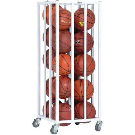 Champion Sports Vertical Ball Cage, Lockable, Up to 20 20BC