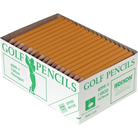 Dixon Ticonderoga Pencil, Golf, Yew, 144Ct 14998