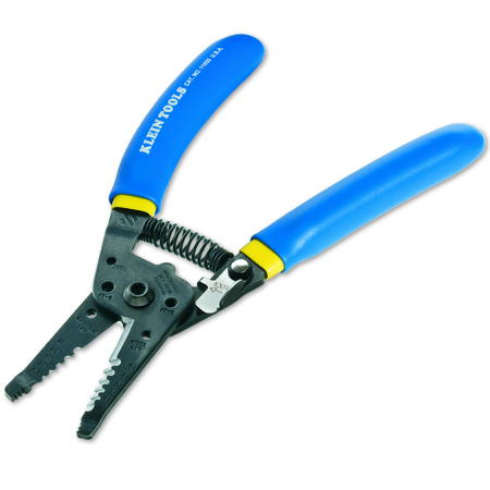 Klein Tools Wire Stripper, Overall Length 7 1/8 in, Blue 11055