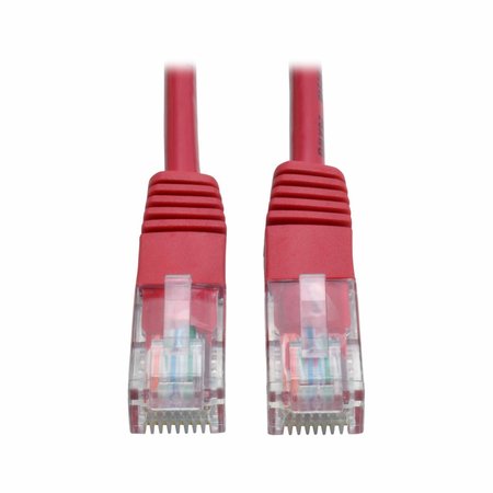 Tripp Lite Cat5e Cable, Molded, RJ45 M/M, Red, 7ft N002-007-RD