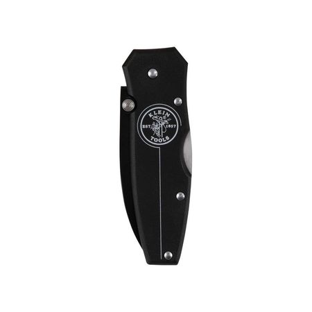 Klein Tools Black Lightweight Lockback Knife 2-1/4-Inch Drop Point Blade 44000-BLK