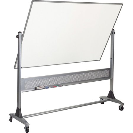 Mooreco 48"x72" Magnetic, Reversible Porcelain Whiteboard, Gloss, Dry Erase Width: 72 in 669RG-DD