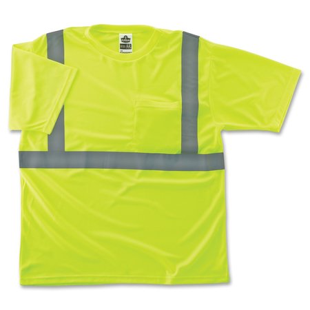 Glowear By Ergodyne 2XL Class 2 Economy T-Shirt, Lime 8289
