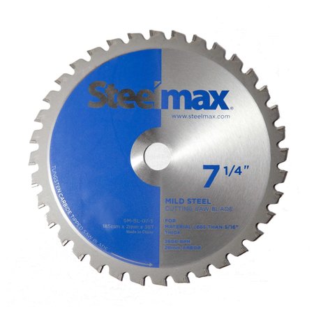 STEELMAX 7-1/4", TCT Blade, Mild Steel SM-BL-07-5