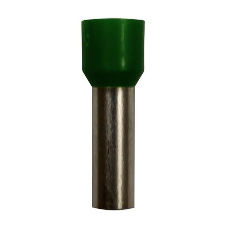 ECLIPSE TOOLS Wire Ferrule, Green, 6 AWG, 18mm, PK100 701-021