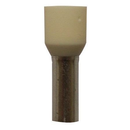 ECLIPSE TOOLS Wire Ferrule, Ivory, 8 AWG, 12mm, PK100 701-039