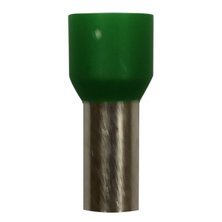 ECLIPSE TOOLS Wire Ferrule, Green, 6 AWG, 12mm, PK100 701-041