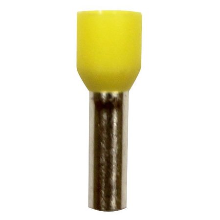 ECLIPSE TOOLS Wire Ferrule, Yellow, 10 AWG, 12mm, PK100 701-085