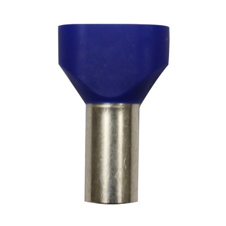 ECLIPSE TOOLS Wire Ferrule, Blue, Twin, 6X2 AWG, PK50 701-114