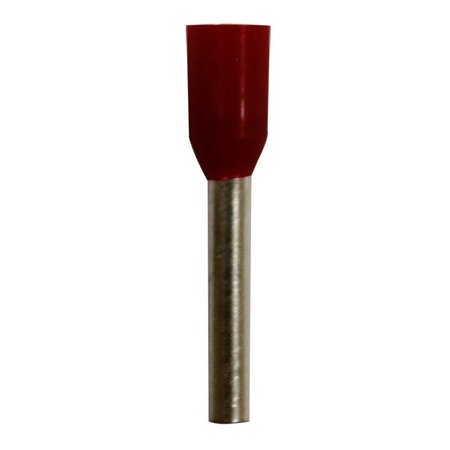ECLIPSE TOOLS Wire Ferrule, Red, 18 AWG, PK100 701-130-100