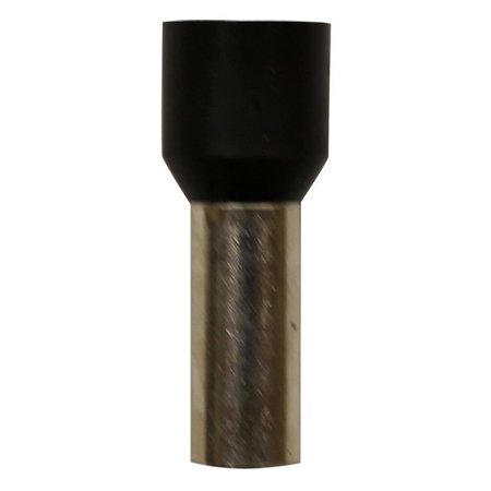 ECLIPSE TOOLS Wire Ferrule, Black, 4 AWG, 18mm B, PK50 701-133