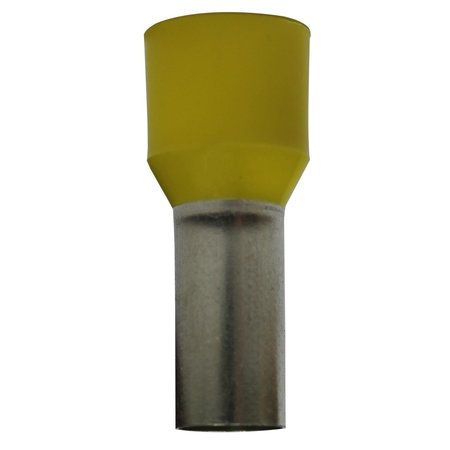 ECLIPSE TOOLS Wire Ferrule, Yellow, 4 AWG, 16mm, PK50 701-140