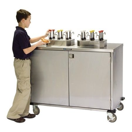 LAKESIDE Condiment Cart w/ 12 EZ Serv Tower Pumps-Dispense Up to 3 Products 70270