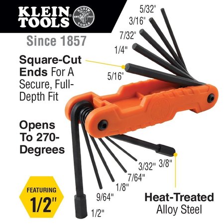 Klein Tools 41 pc Tool Kit, Includes Pliers, Screwdrivers, Keys, Bits and Bags 80141