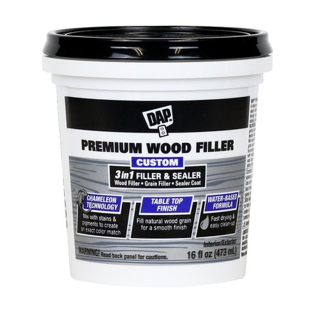 Dap Filler 16 oz Size, Pail White Premium Wood Filler 7079800550