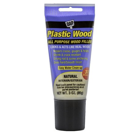 DAP Plastic Wood Latex 3oz Natural, PK6 3 oz Size, Natural 7079800580