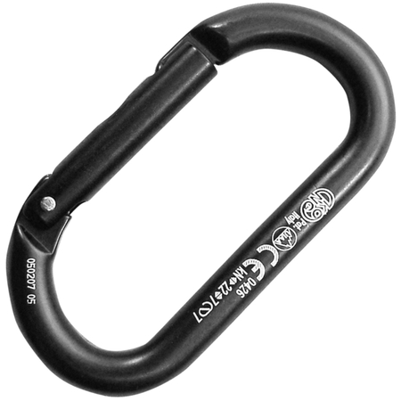 KONG USA Oval Alu, Straight Gate, Anodized Body Black And Black Gate 710NN0400KK