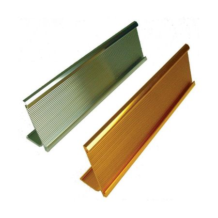 NMC Desk Plate Holder, Gold, 2x8 710-108