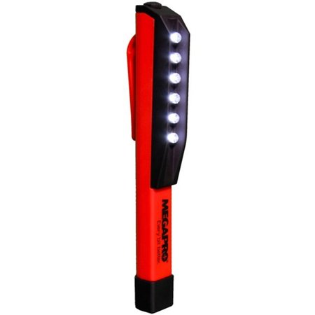 Megapro Red No Led Tactical Handheld Flashlight, AAA, 60 lm 6WORKLIGHT