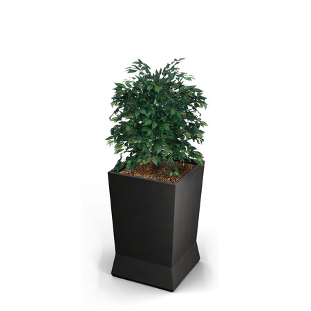 COMMERCIAL ZONE PRODUCTS Large ModTec Planter, Gunmetal Stain 724466