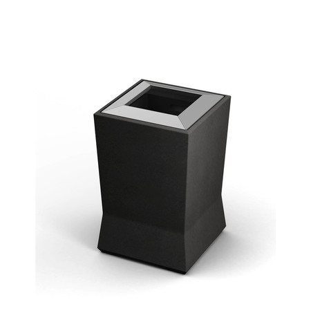 COMMERCIAL ZONE PRODUCTS ModTec Medium Waste Container, Gunmetal 724566