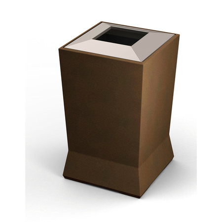 COMMERCIAL ZONE PRODUCTS ModTec Large Waste Container, Bronze 724665