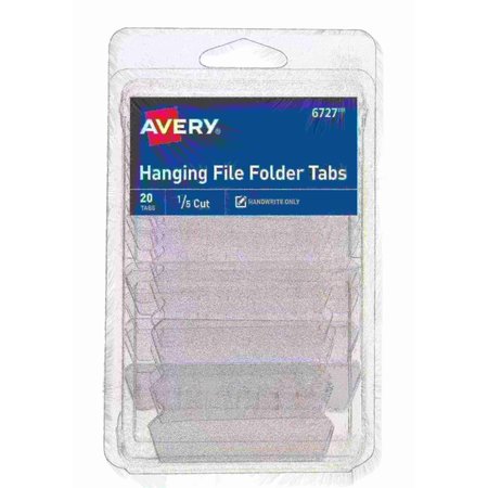 Avery Hanging File Folder Tabs and Inser, PK20 6727