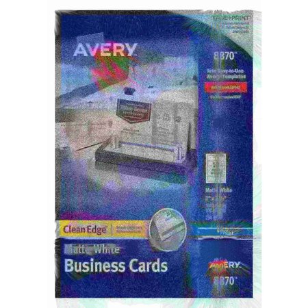 AVERY Clean Edge Business Cards, True, PK1000 8870