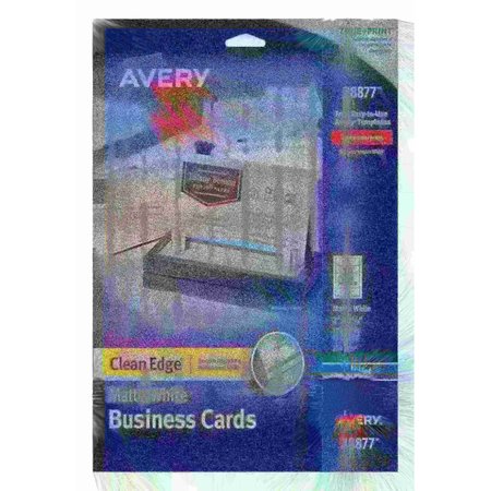 AVERY Clean Edge Business Cards, True P, PK120 28877